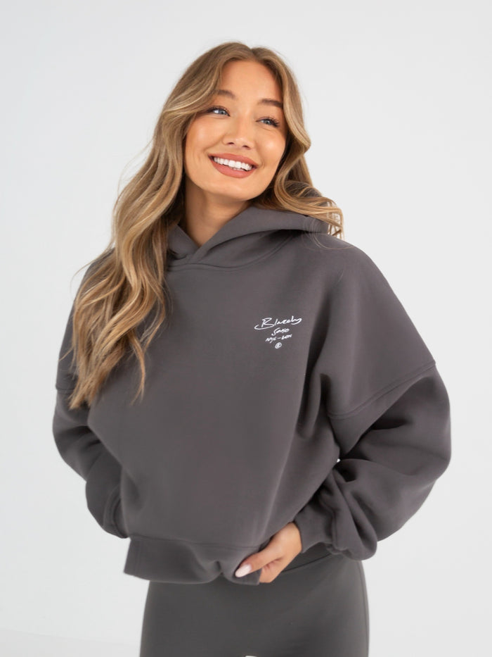 Soho Script Hoodie - Charcoal