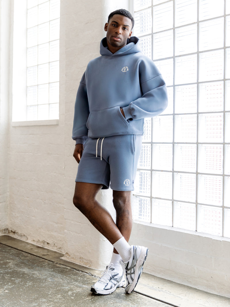 Briston Relaxed Hoodie - Steel Blue
