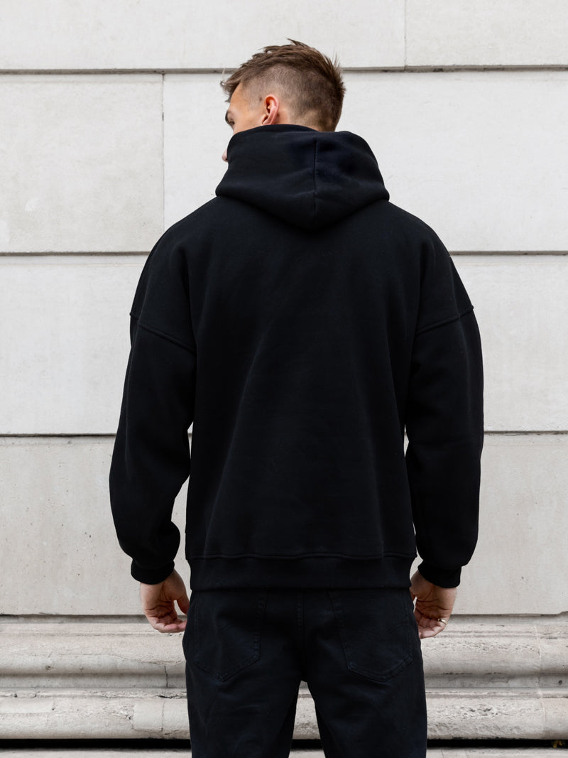 Iver Relaxed Hoodie - Black