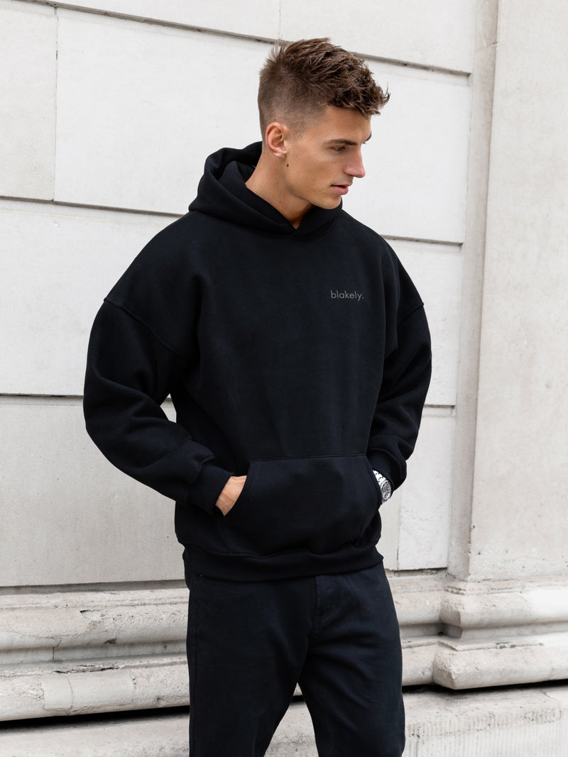 Iver Relaxed Hoodie - Black