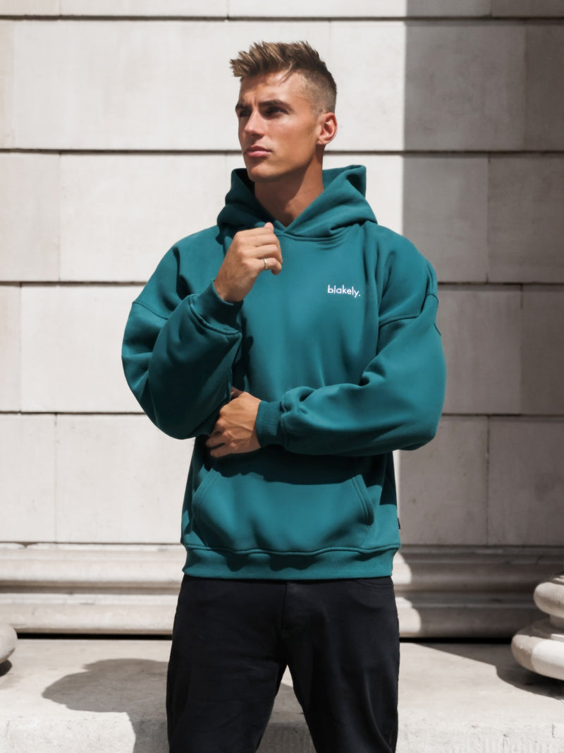 Iver Relaxed Hoodie - Deep Green