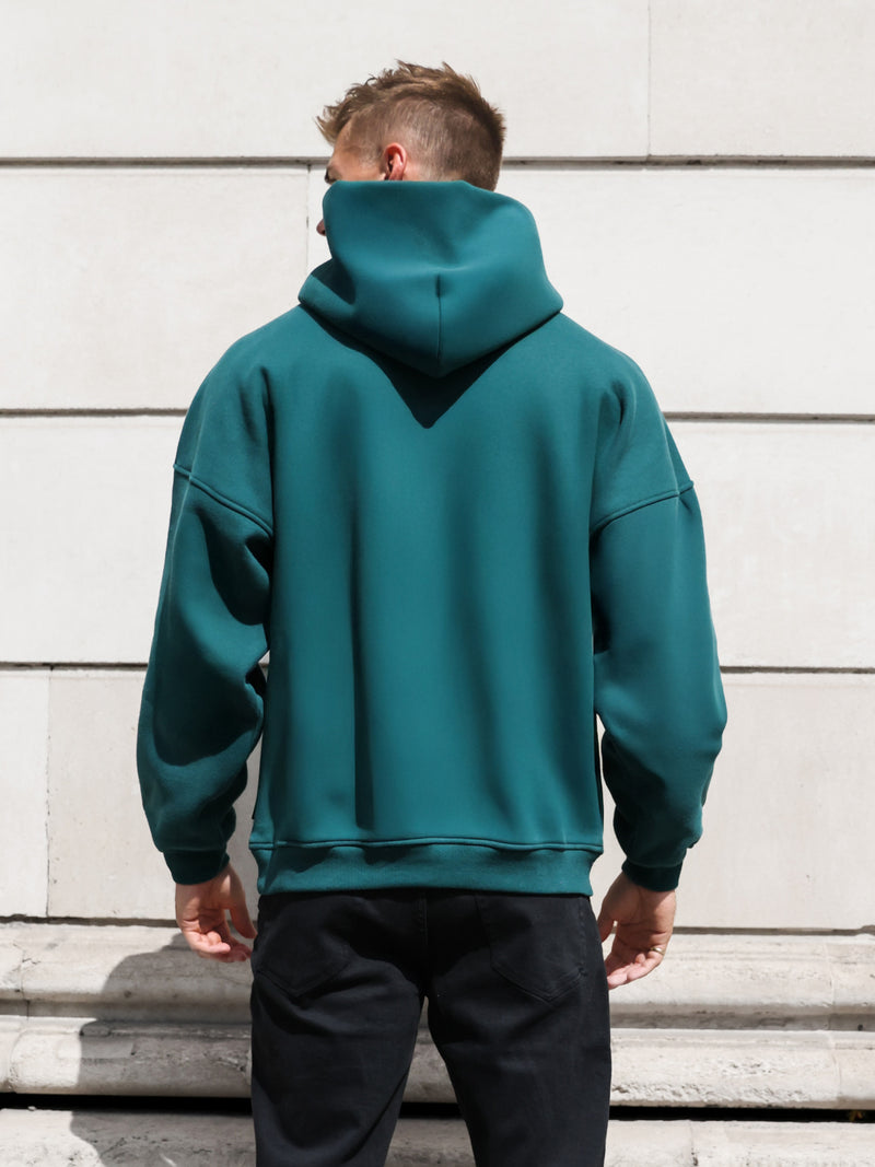 Iver Relaxed Hoodie - Deep Green