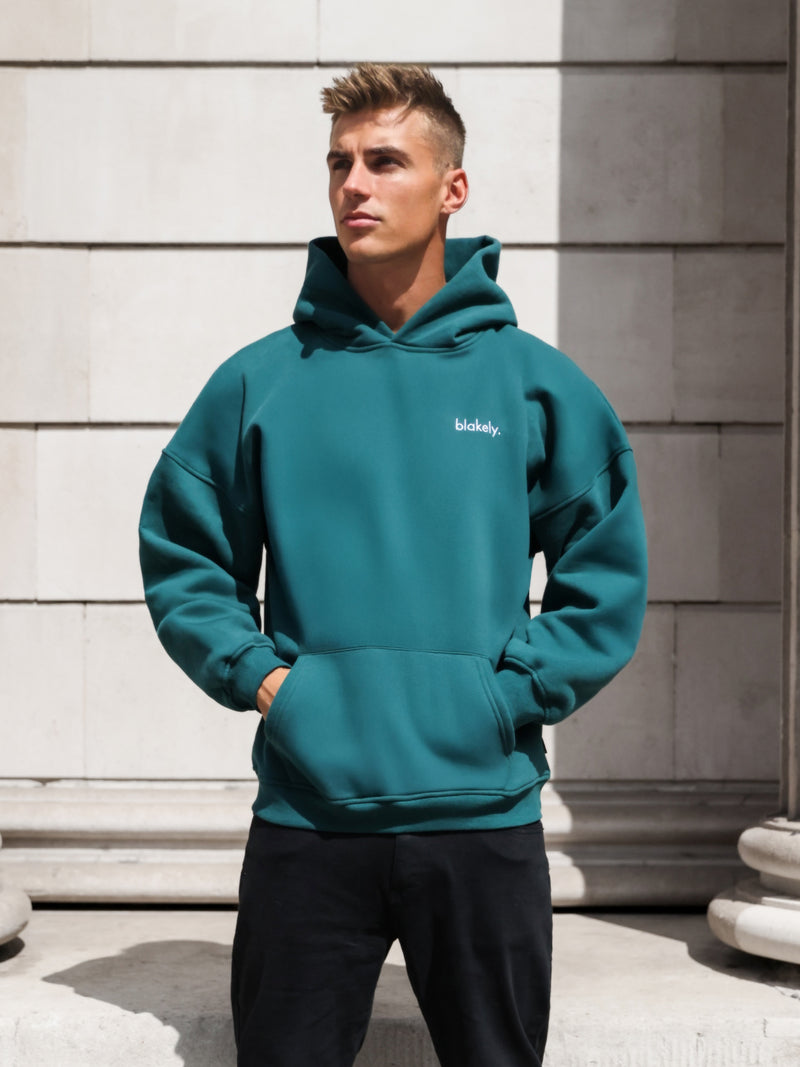 Iver Relaxed Hoodie - Deep Green