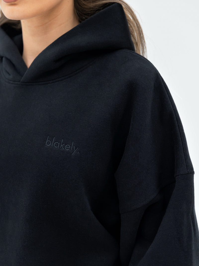 Freya Oversized Hoodie - Black