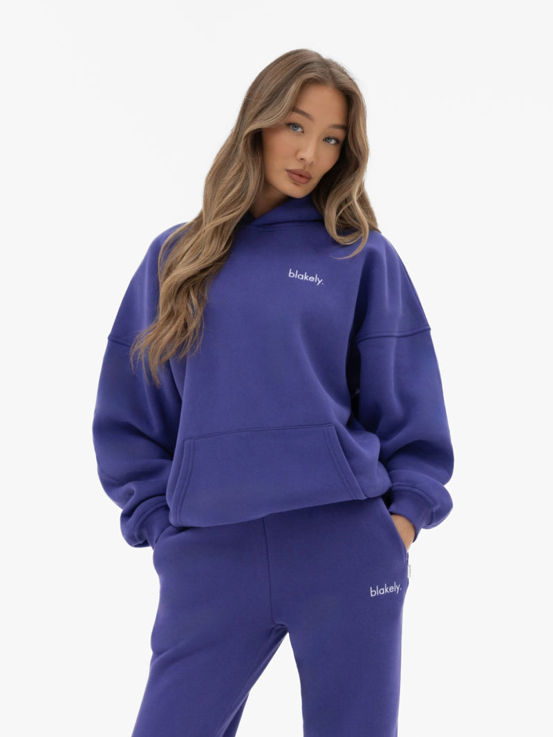 Freya Oversized Hoodie - Bold Purple