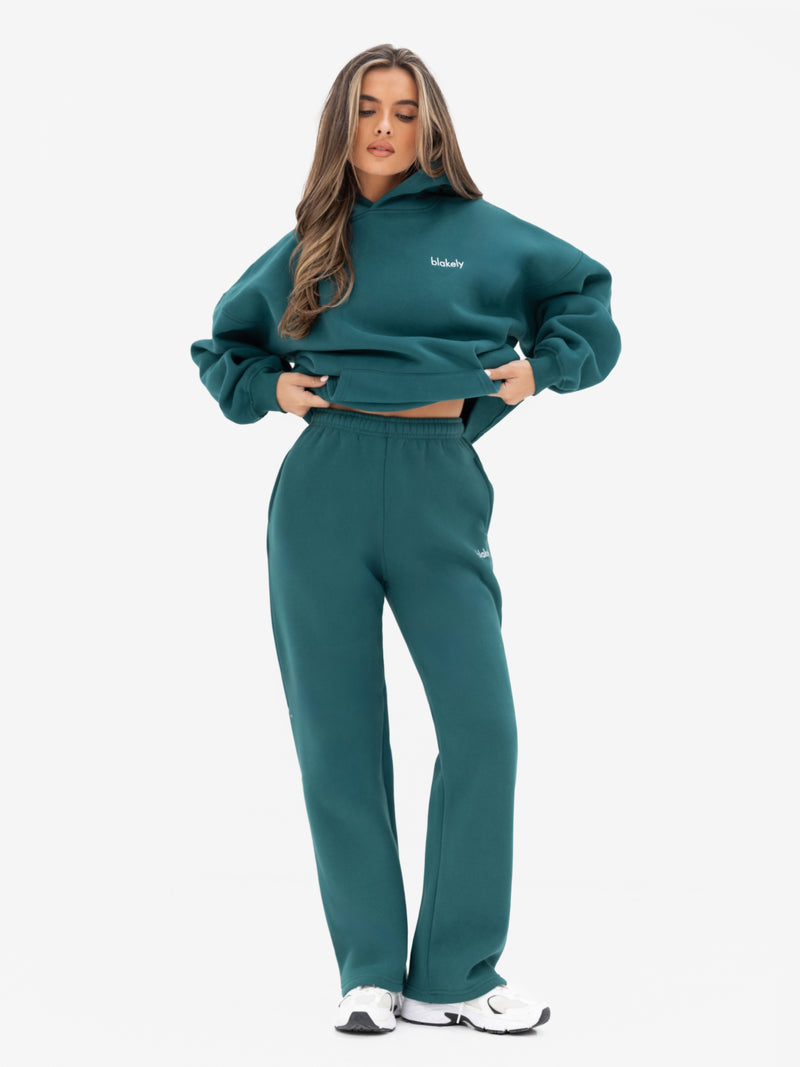 Freya Oversized Hoodie - Deep Green