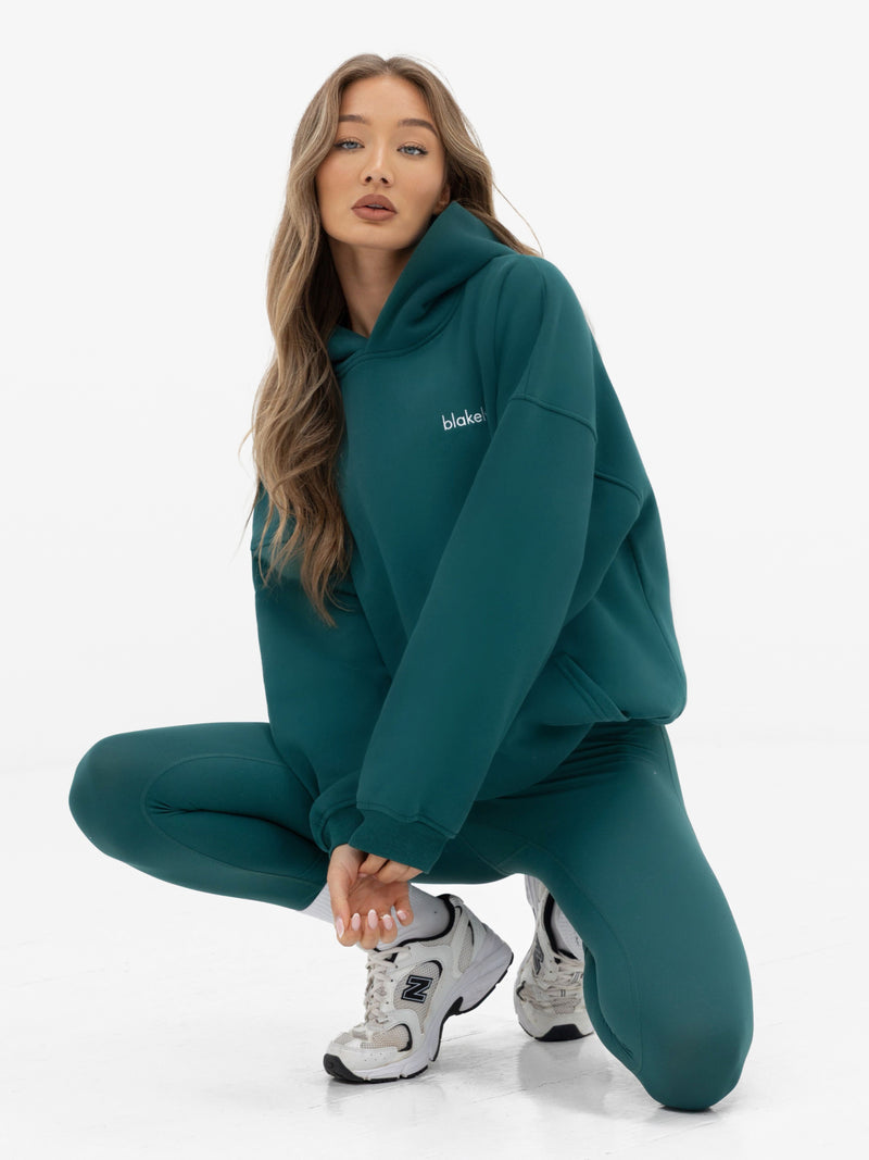 Freya Oversized Hoodie - Deep Green