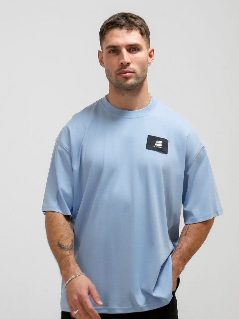 Apex Label Relaxed T-Shirt - Ice Blue