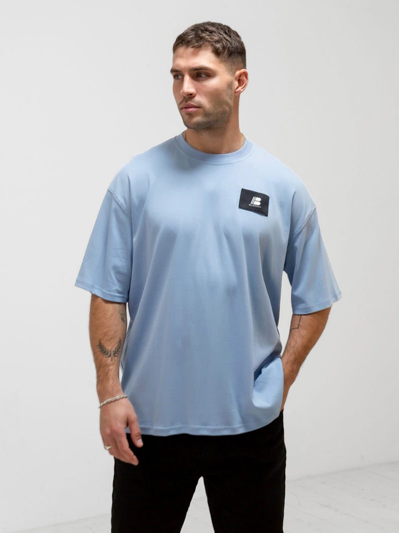 Apex Label Relaxed T-Shirt - Ice Blue