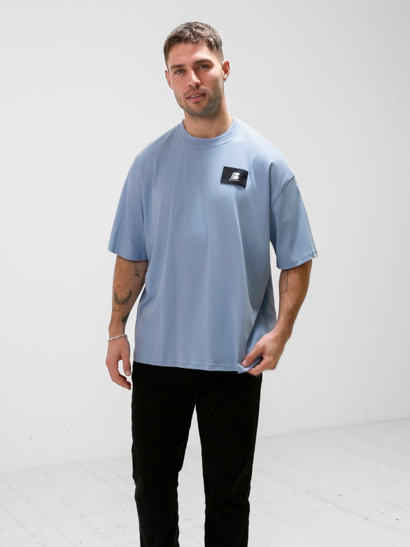 Apex Label Relaxed T-Shirt - Ice Blue