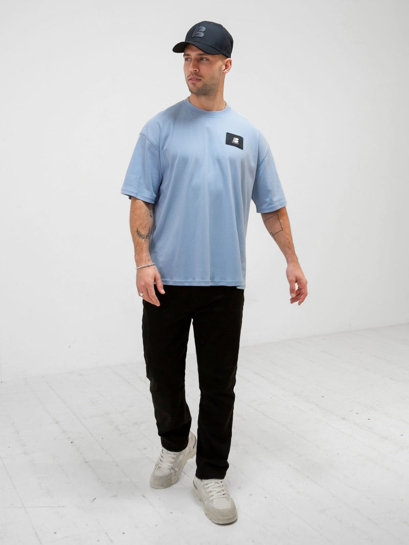 Apex Label Relaxed T-Shirt - Ice Blue