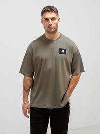 Apex Label Relaxed T-Shirt - Safari Green