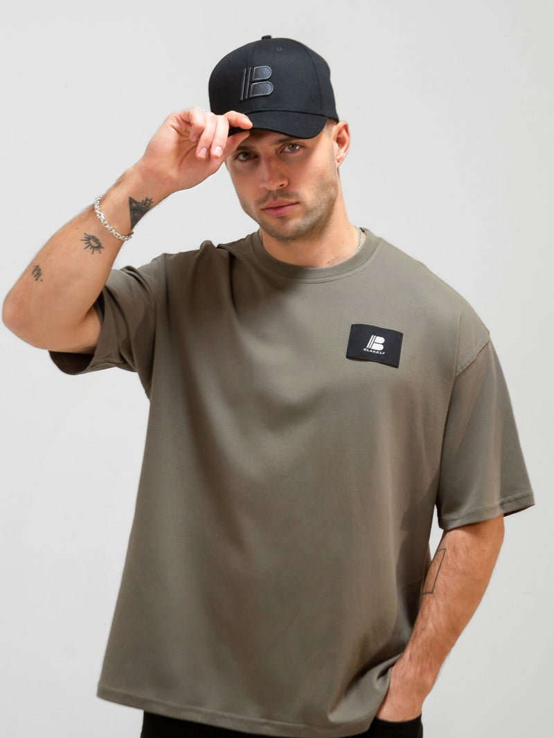 Apex Label Relaxed T-Shirt - Safari Green