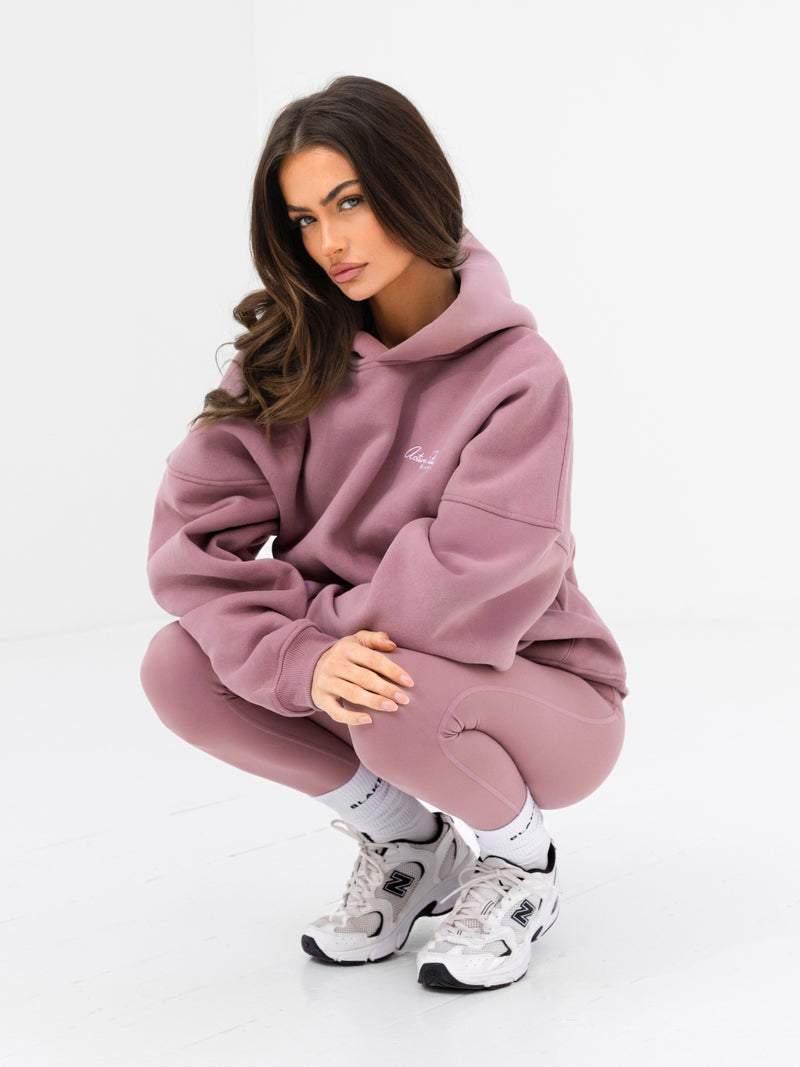 Addie Oversized Hoodie - Dusty Pink