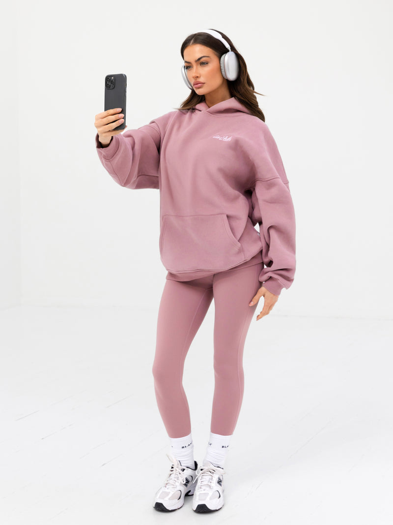 Addie Oversized Hoodie - Dusty Pink