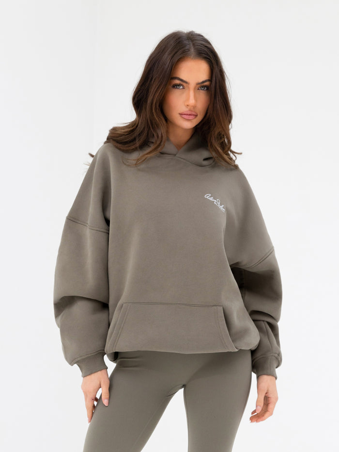 Addie Oversized Hoodie - Safari Green