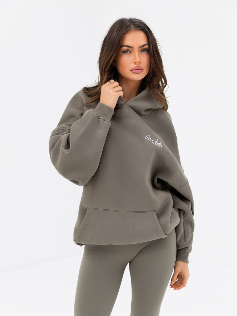 Addie Oversized Hoodie - Safari Green