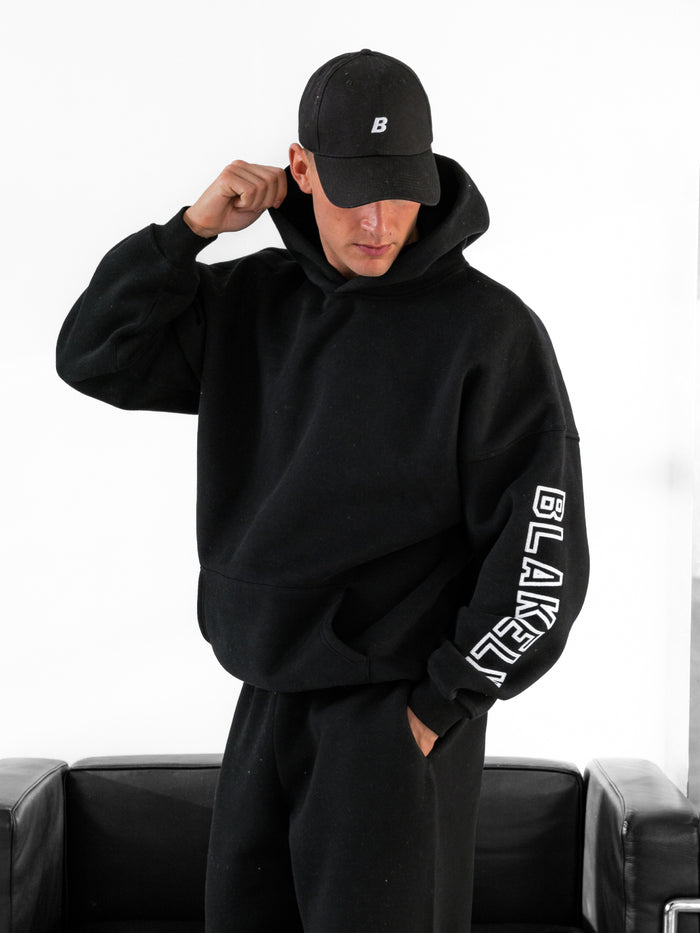 Miles Relaxed Hoodie - Black