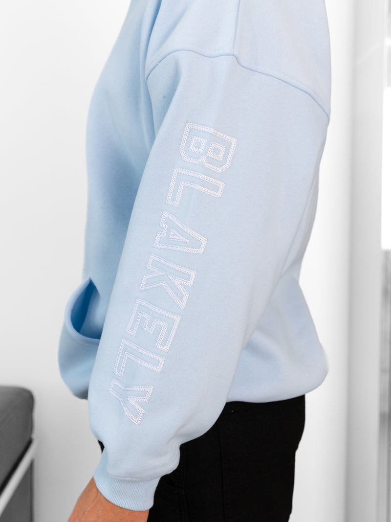Miles Relaxed Hoodie - Powder Blue