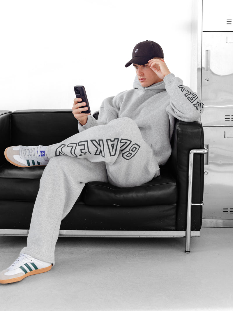 Miles Relaxed Hoodie - Marl Grey