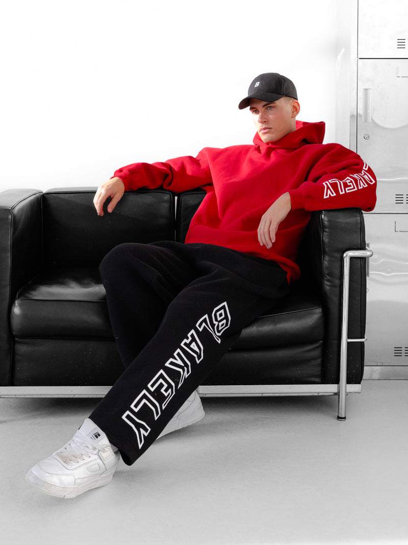 Miles Relaxed Hoodie - Red
