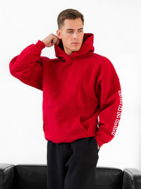 Miles Relaxed Hoodie - Red