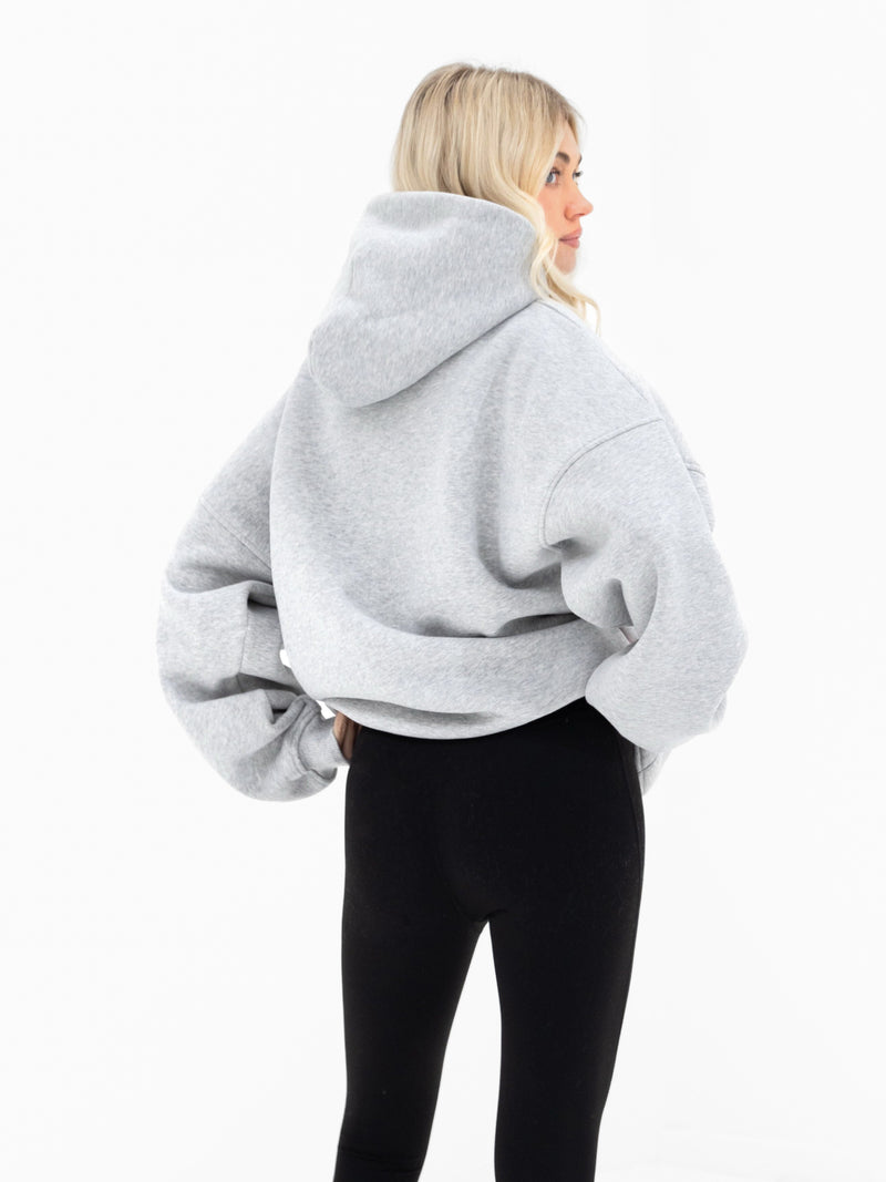 Alexis Oversized Hoodie - Marl Grey