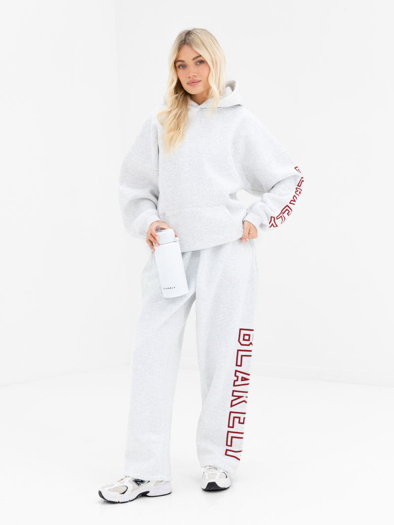 Alexis Oversized Hoodie - Marl White
