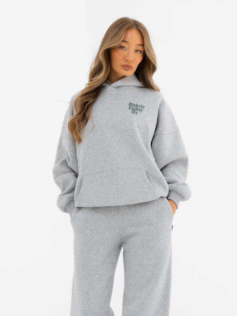 Romi Oversized Hoodie - Marl Grey