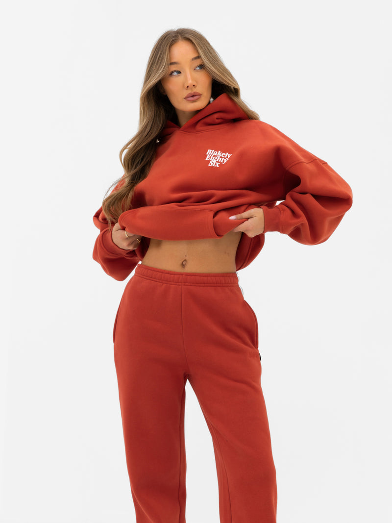 Romi Oversized Hoodie - Washed Red