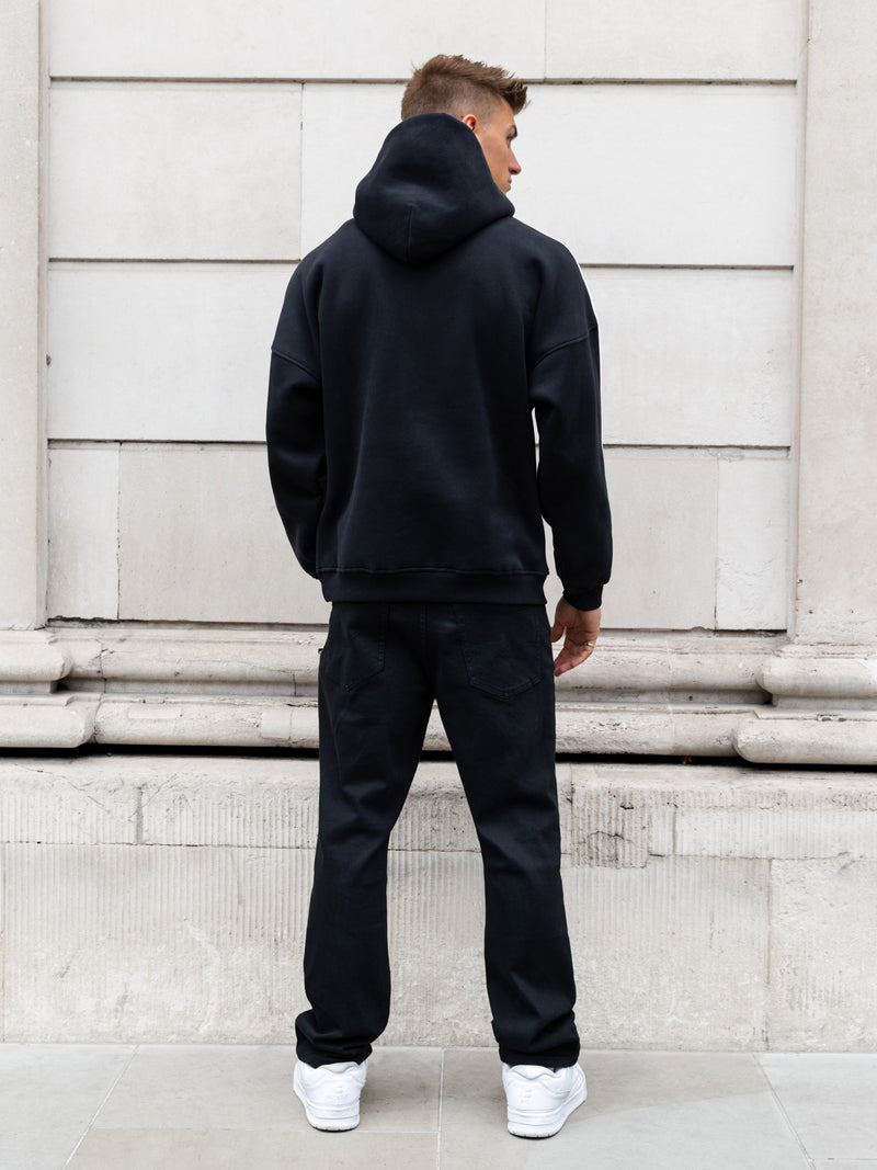 Marlo Relaxed Hoodie - Black