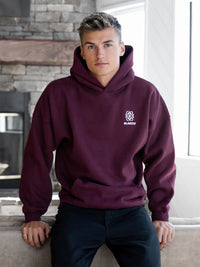 Mateo Relaxed Hoodie - Deep Burgundy