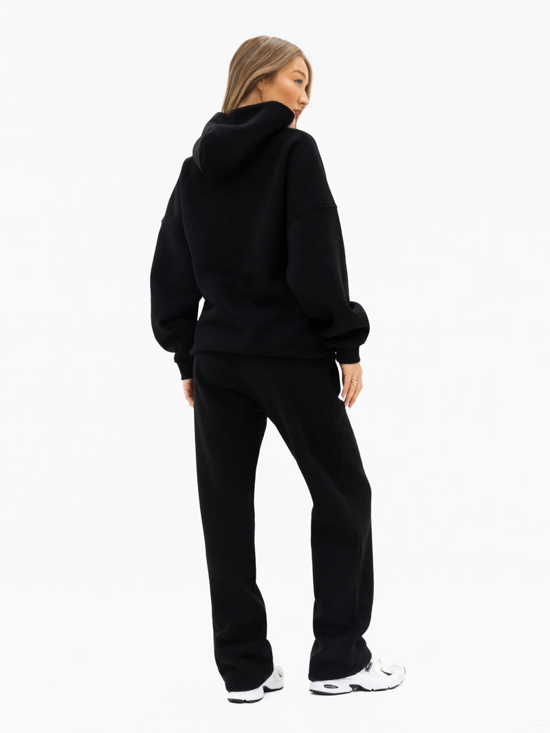 Iris Oversized Hoodie - Black