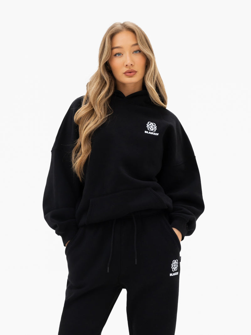 Iris Oversized Hoodie - Black