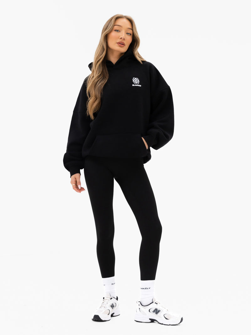 Iris Oversized Hoodie - Black