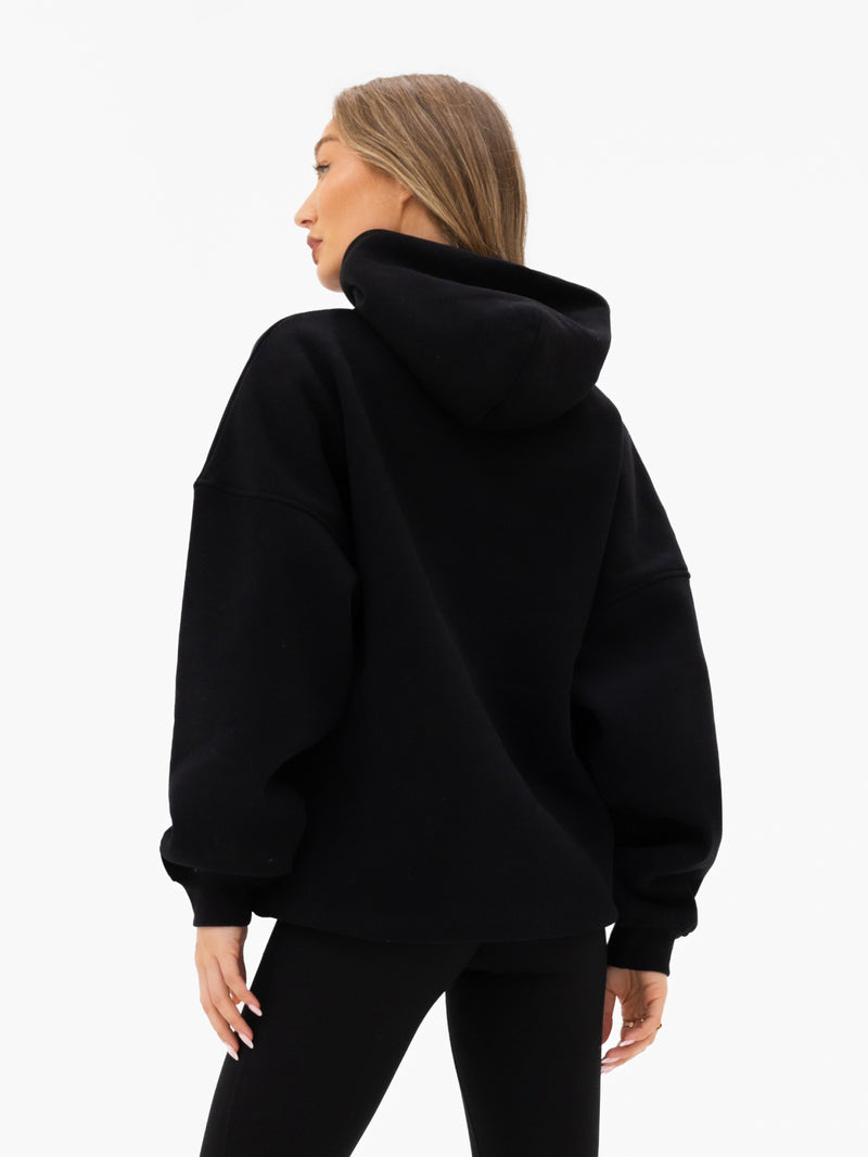 Iris Oversized Hoodie - Black