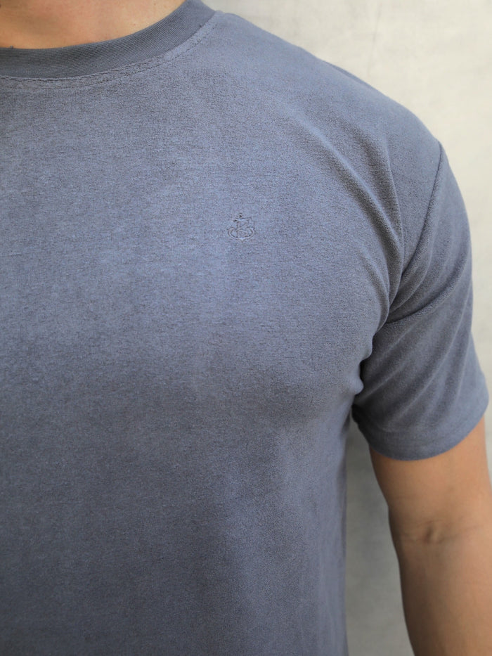 Soft Textured T-Shirt - Slate Grey