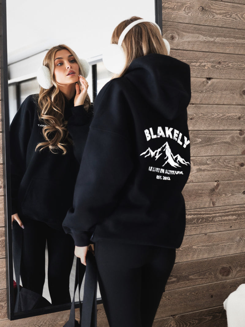 Amari Altitude Oversized Hoodie - Black