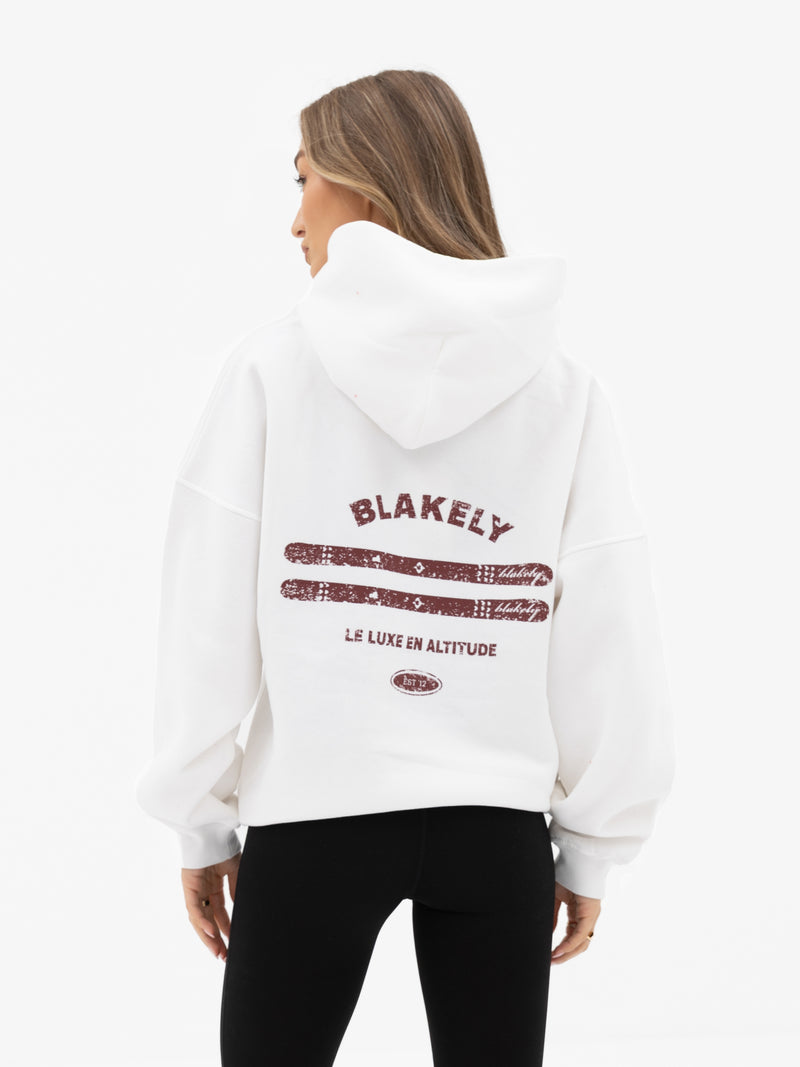 Sloane Ski Oversized Hoodie - White
