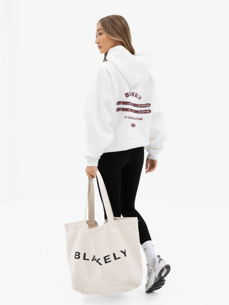 Sloane Ski Oversized Hoodie - White