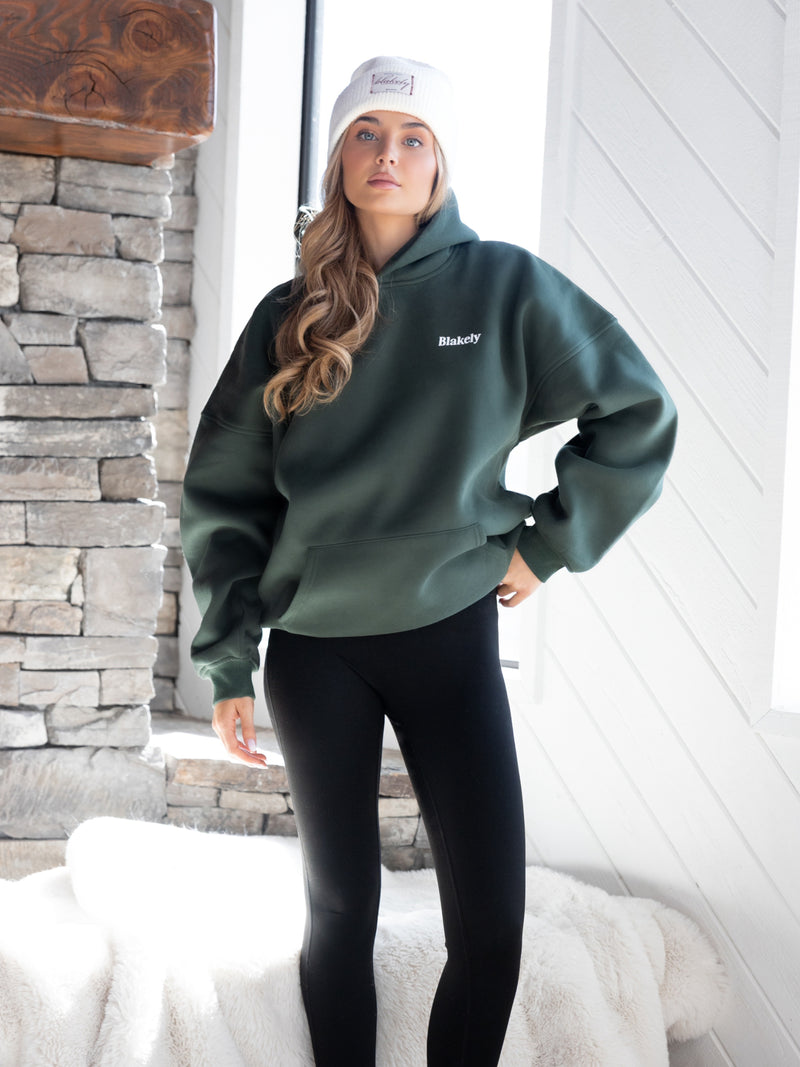 Saskia Oversized Hoodie - Dark Green