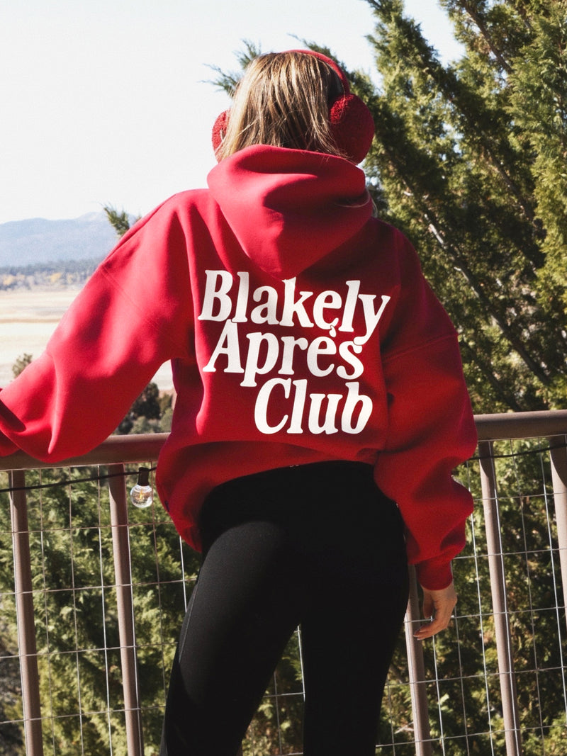 Saskia Oversized Hoodie - Cherry Red