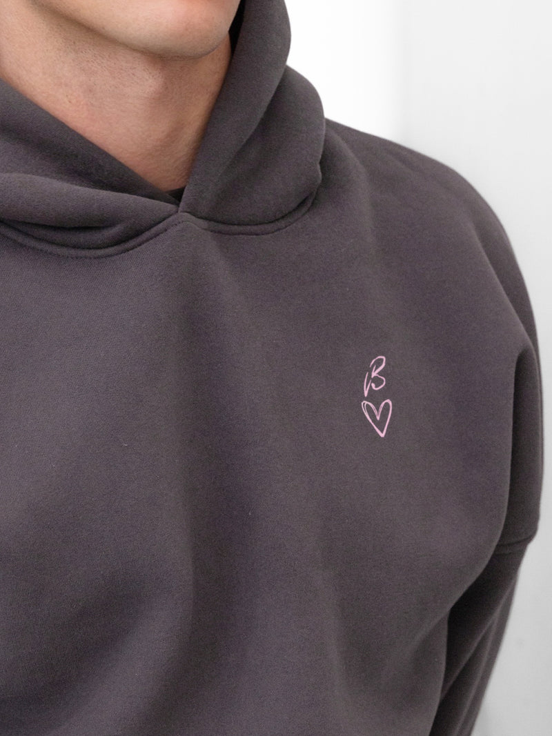 Amos Relaxed Hoodie - Charcoal