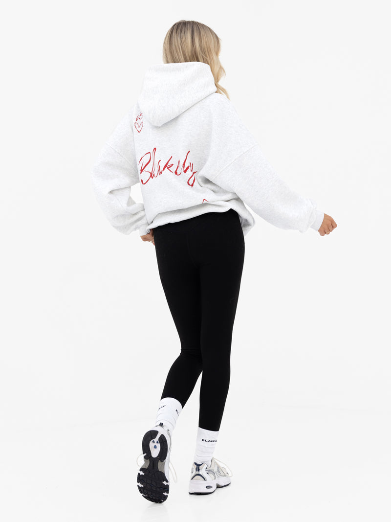 Esme Oversized Hoodie - Marl White