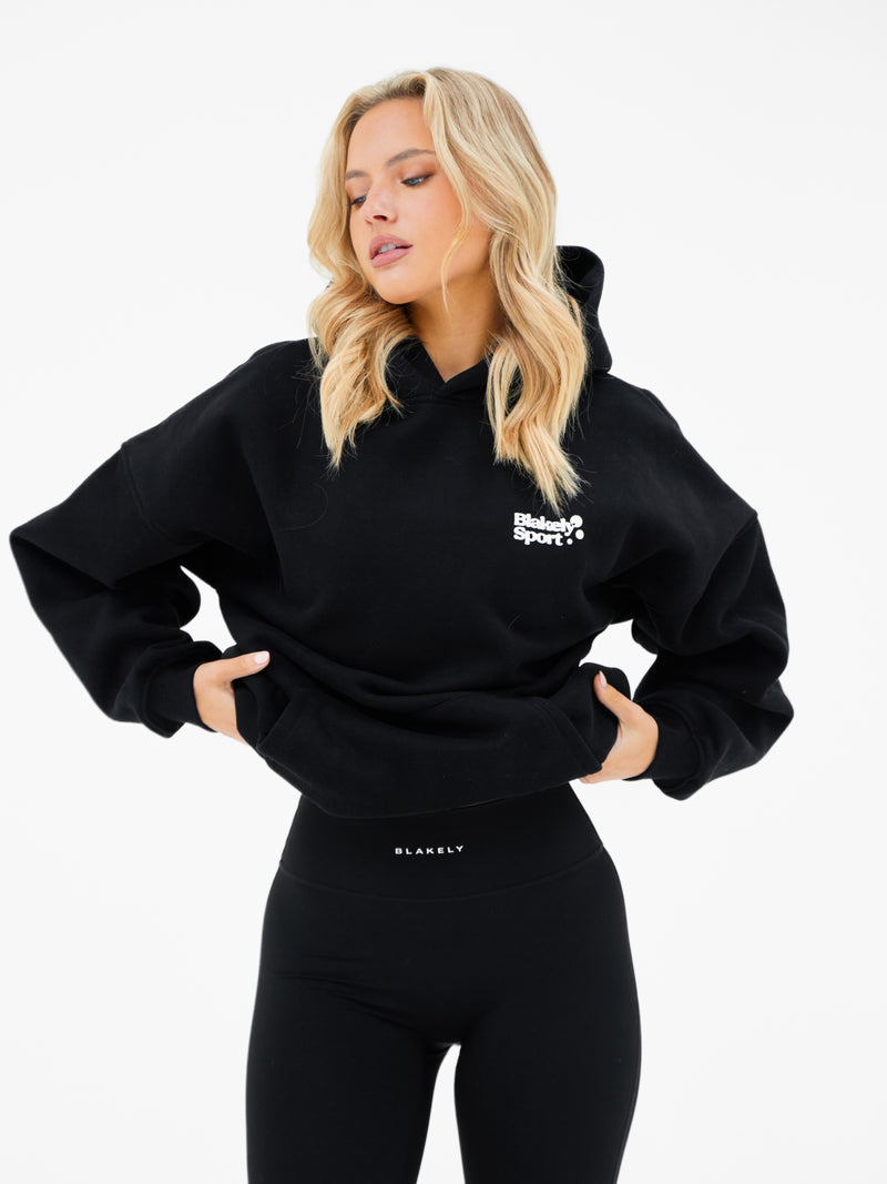 Motion Oversized Hoodie - Black