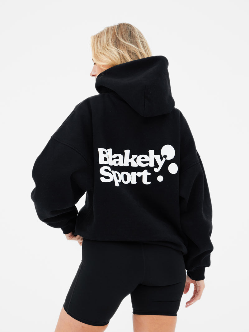 Motion Oversized Hoodie - Black