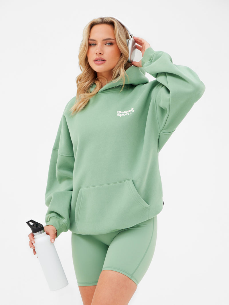Motion Oversized Hoodie - Pale Green