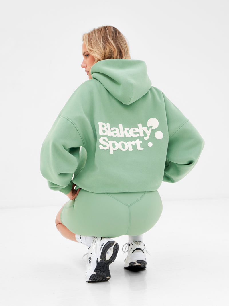 Motion Oversized Hoodie - Pale Green
