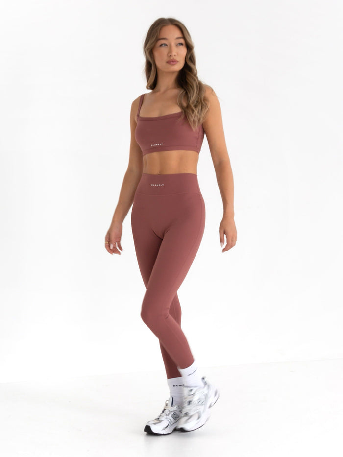 Studio Active Leggings - Burnt Mauve