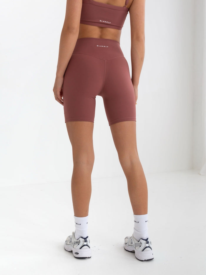 Studio Active Shorts - Burnt Mauve